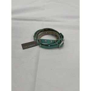 cookie lee faux leather three wrap bracelet
